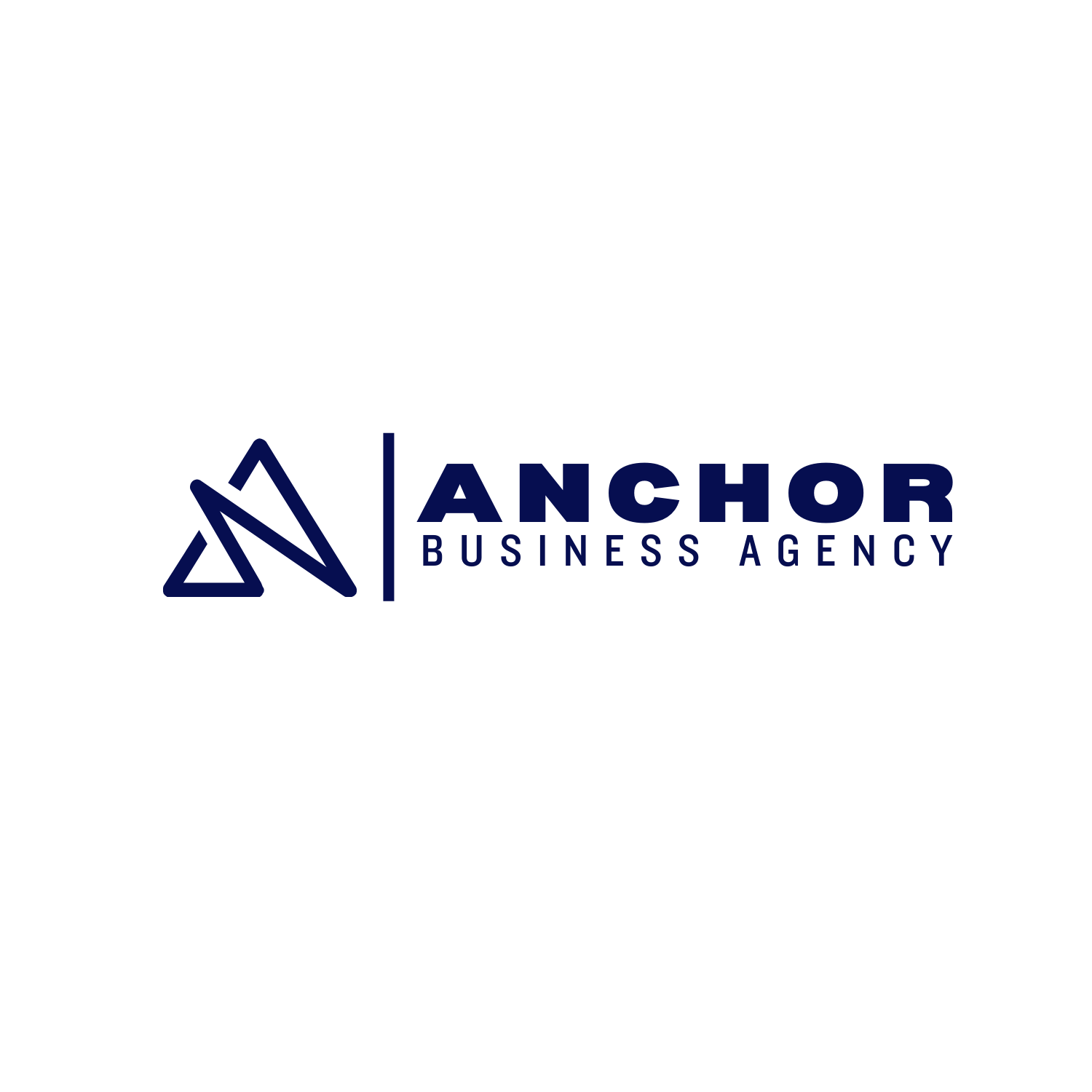 ANBIZA logo, horizontal navy